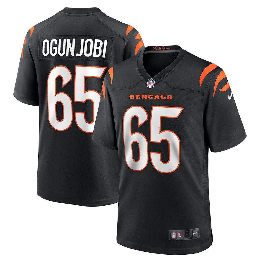 Men Cincinnati Bengals #65 Larry Ogunjobi Nike Black Game NFL Jersey->cincinnati bengals->NFL Jersey